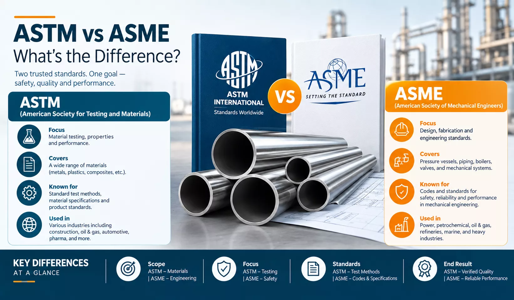 ASTM vs ASME: What Is the Difference?