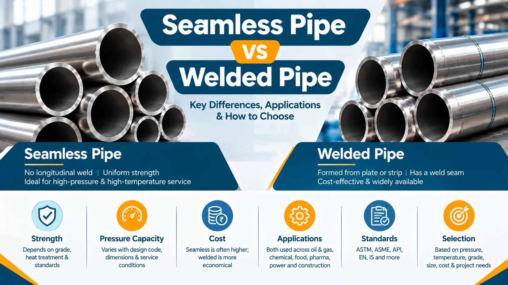Seamless Pipe vs Welded Pipe