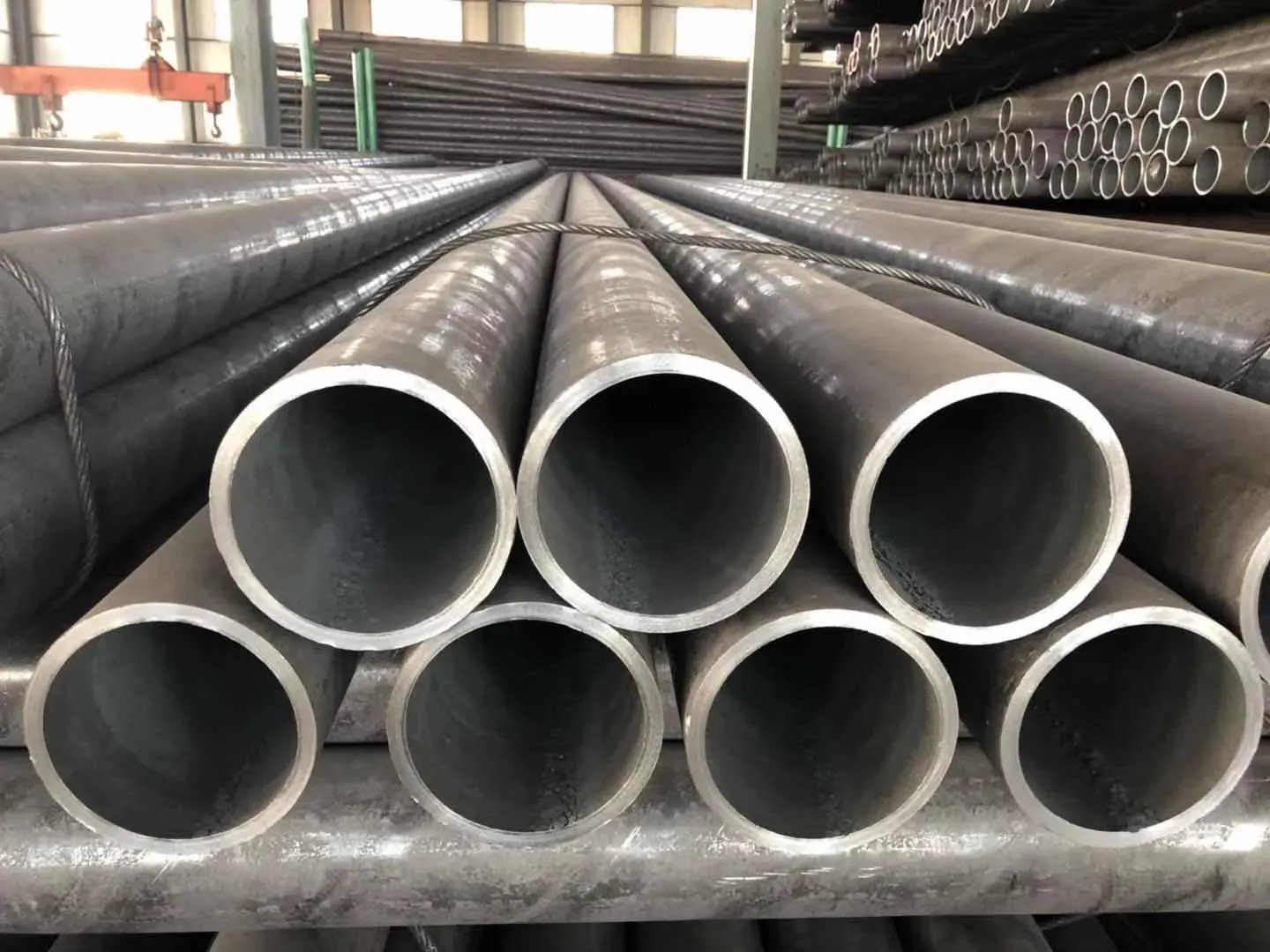 Carbon steel pipes stock and packing at Kamal Steels