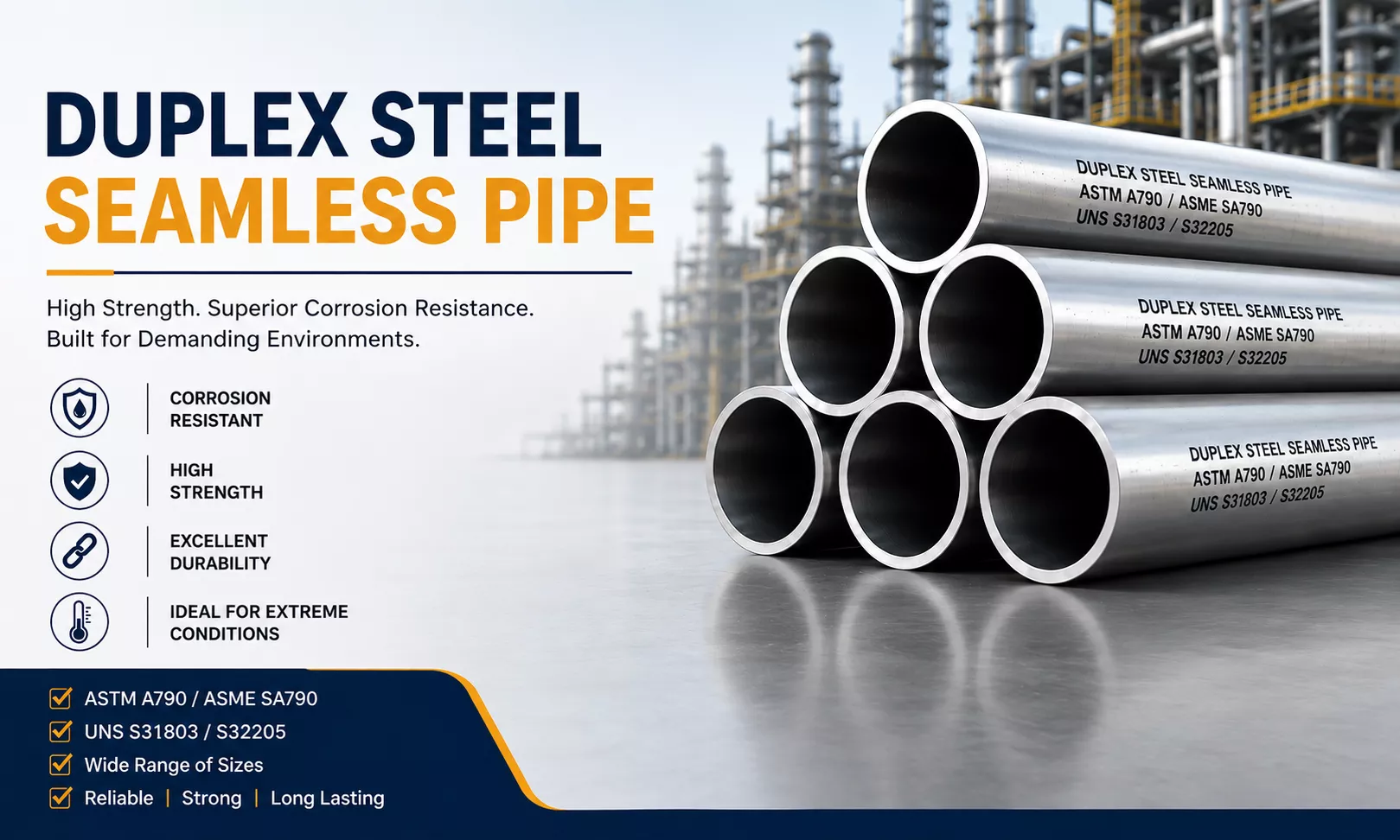 Duplex Steel Seamless Pipes
