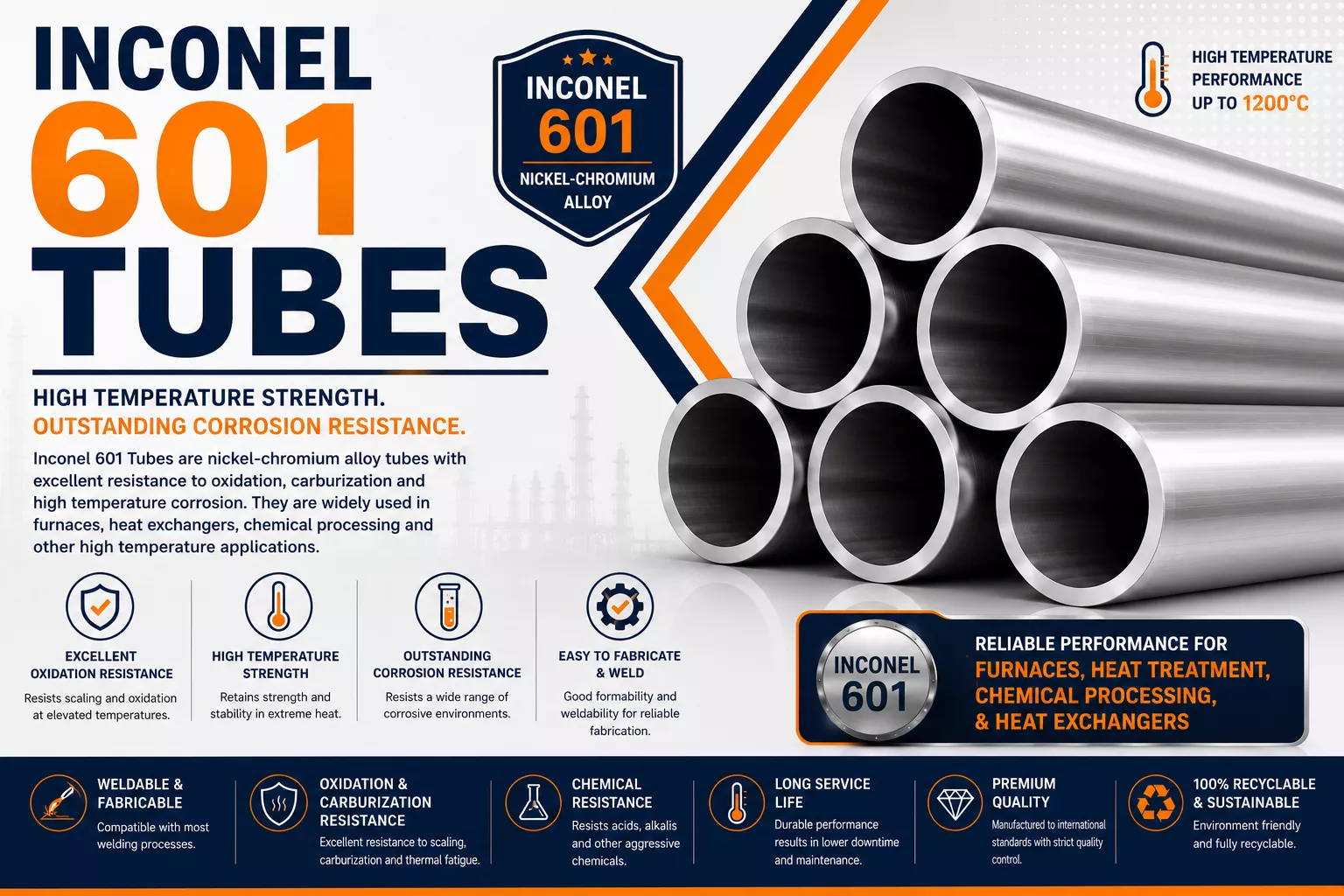 Inconel 601 Tubes