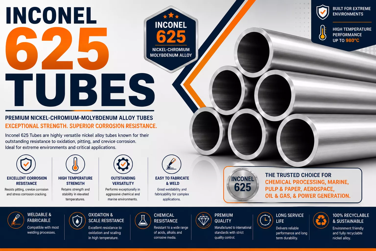 Inconel 625 Tubes