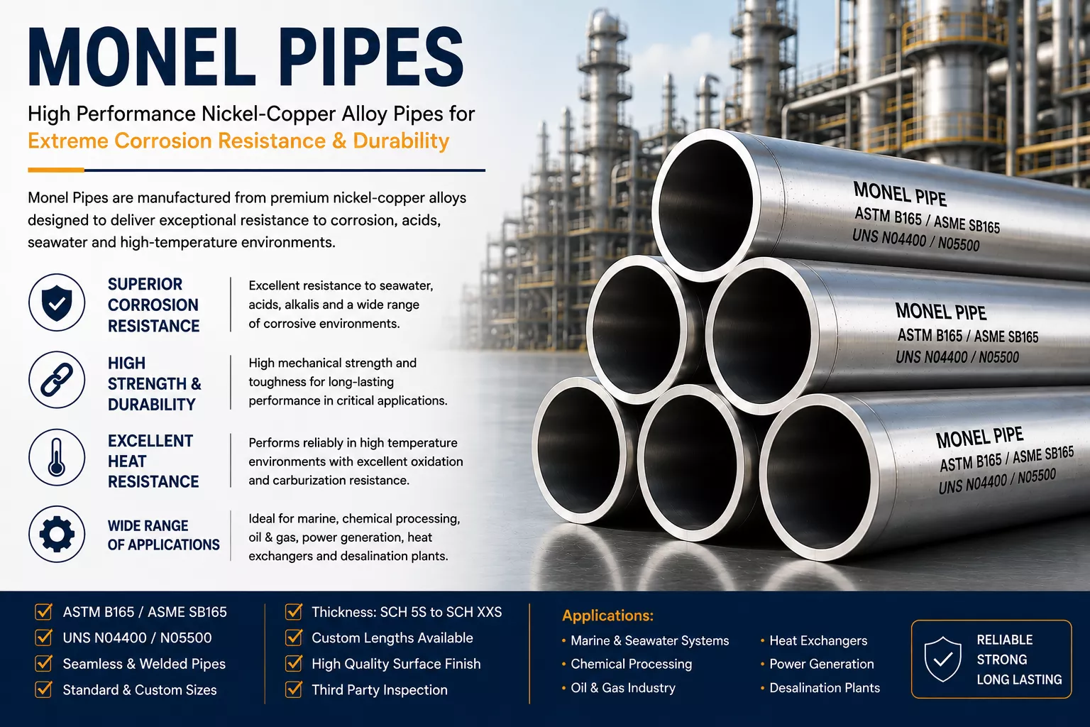 Monel Pipes