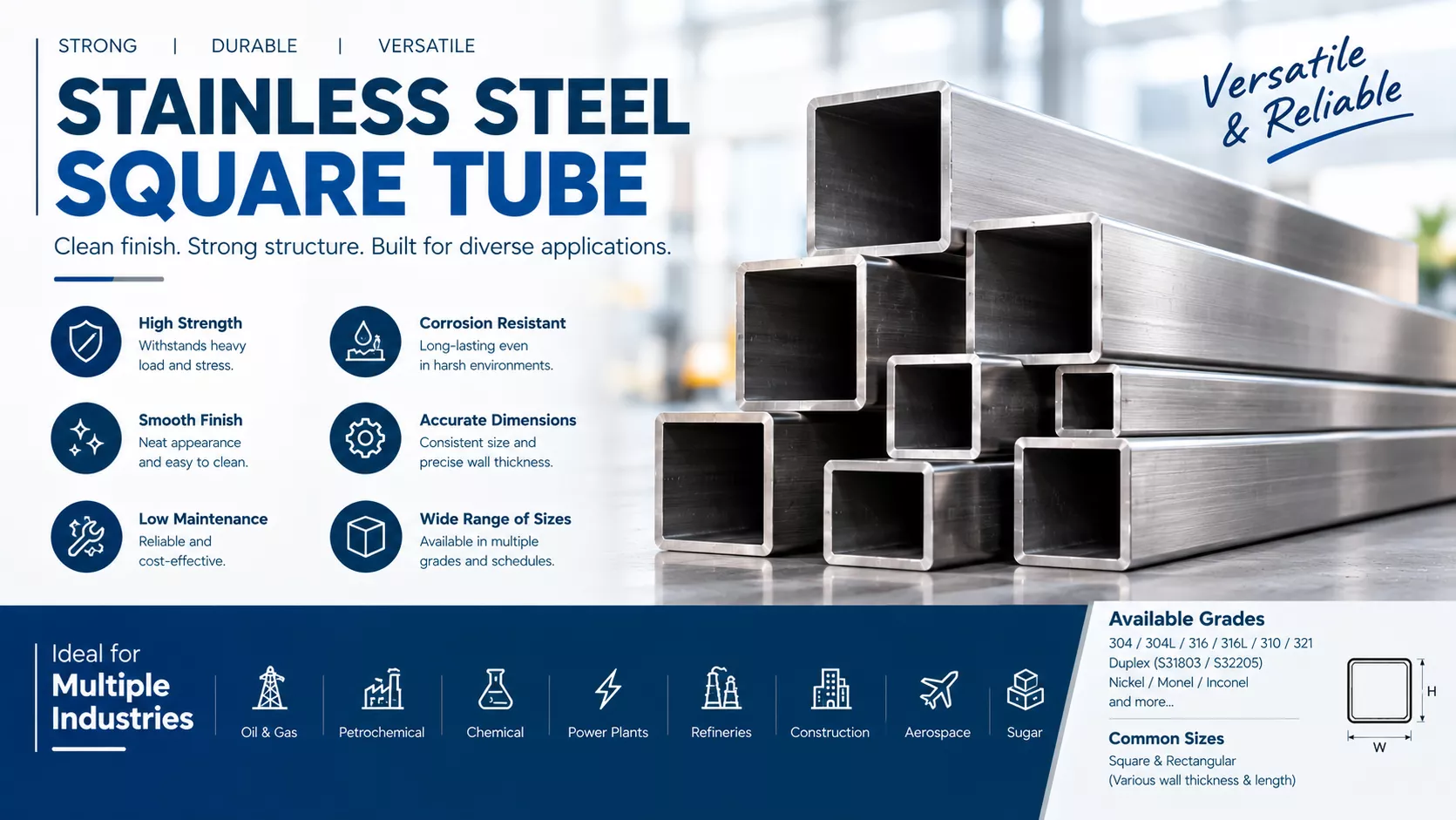 stainless steel square tube